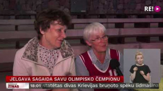 Jelgava sagaida savu olimpisko čempionu