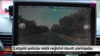 Latgalē policija reidā reģistrē daudz pārkāpēju