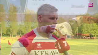 Latvijas regbija čempionāta spēle "Miesnieki/Ķekava" - "Livonia". Intervija ar Emīlu Balodi