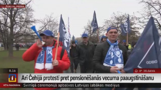Arī Čehijā protesti pret pensionēšanās vecuma paaugstināšanu