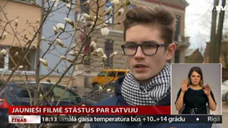 Jaunieši filmē stāstus par Latviju