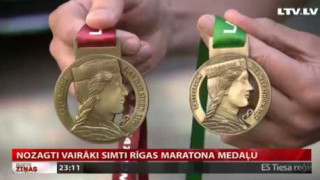 Nozagti vairāki simti Rīgas maratona medaļu