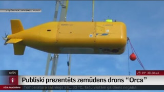Publiski prezentēts zemūdens drons “Orca”
