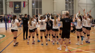 «Rīgas Volejbola skola/LU» triumfē un pirmoreiz tiek CEV «Challenge» nākamajā kārtā