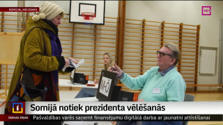 Somijā notiek prezidenta vēlēšanās