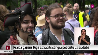 Praida gājiens Rīgā aizvadīts stingrā policistu uzraudzībā