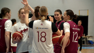 Latvijas sieviešu basketbola izlase gatavojas Eiropas čempionāta kvalifikācijas spēlei pret Izraēlu