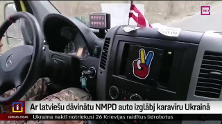 Ar latviešu dāvinātu NMPD auto izglābj karavīru Ukrainā