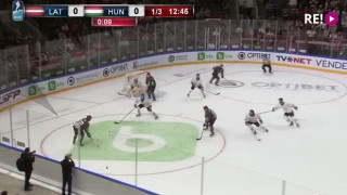 Hokeja spēle Latvija - Ungārija 1:0