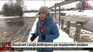 Daudzviet Latvijā brīdinājums par iespējamiem plūdiem