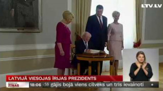Latvijā viesojas Īrijas prezidents