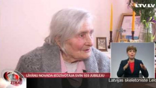 Līvānu novada iedzīvotāja svin 103 jubileju