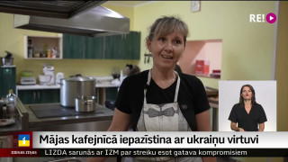 Mājas kafejnīcā iepazīstina ar ukraiņu virtuvi