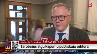 Ierobežos algu kāpumu publiskajā sektorā