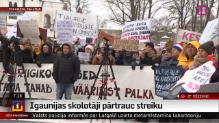 Igaunijas skolotāji pārtrauc streiku