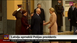 Latviju apmeklē Polijas prezidents