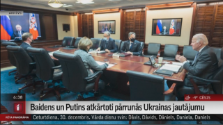 Baidens un Putins atkārtoti pārrunās Ukrainas jautājumu