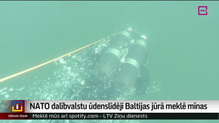 NATO dalībvalstu ūdenslīdēji Baltijas jūrā meklē mīnas