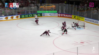 Pasaules hokeja čempionāta spēle Latvija - Kanāda 0:4