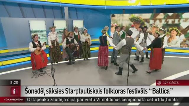 Šonedēļ sāksies Starptautiskais folkloras festivāls “Baltica”