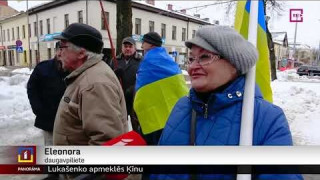 Gājienā pa Daugavpils ielām pauž atbalstu Ukrainai