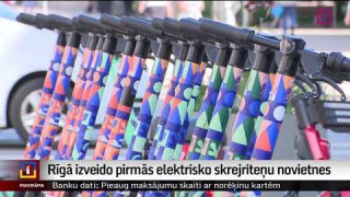 Rīgā izveido pirmās elektrisko skrejriteņu novietnes