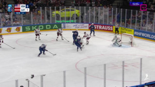 Pasaules hokeja čempionāta spēle par 3. vietu ASV - Latvija 1:1
