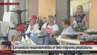 Lampedūzā neapmierinātība ar lielo migrantu pieplūdumu