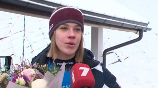 Pasaules kausa izcīņa kamaniņu sportā Siguldā. Elīna Ieva Vītola