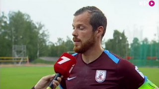 Intervija ar FK Jelgava kapteini Renāru Rodi.