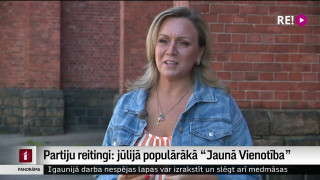 Partiju reitingi: jūlijā populārākā "Jaunā Vienotība"