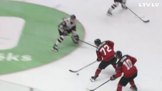 Pārbaudes spēle hokejā. Latvija – Kanāda. 1:2