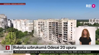 Raķešu uzbrukumā Odesai 20 upuru