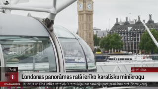 Londonas panorāmas ratā ierīko karalisku minikrogu