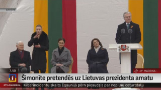 Šimonīte pretendēs uz Lietuvas prezidenta amatu