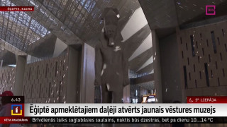 Ēģiptē apmeklētajiem daļēji atvērts jaunais vēstures muzejs