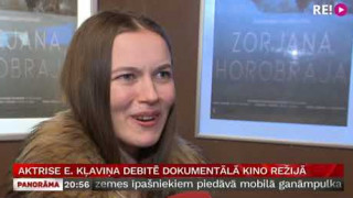Aktrise E. Kļaviņa debitē dokumentālā kino režijā