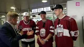 Pasaules hokeja čempionāta spēle Kazahstāna - Latvija. Intervija ar Latvijas 3x3 basketbolistiem