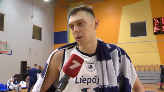 Latvijas-Igaunijas basketbola līga. "VEF Rīga" - BK "Liepāja". Iļja Gromovs