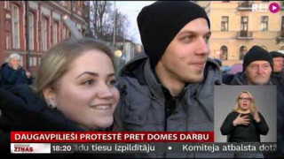 Daugavpilieši protestē pret domes darbu