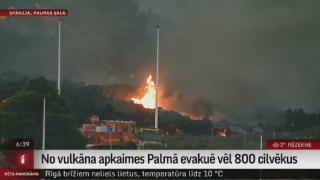No vulkāna apkaimes Palmā evakuē vēl 800 cilvēkus
