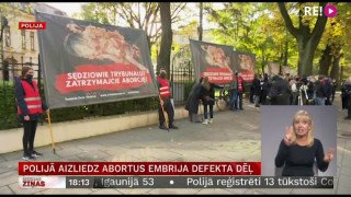 Polijā aizliedz abortus embrija defekta dēļ