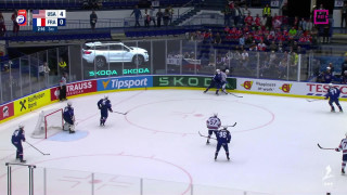 Pasaules hokeja čempionāta spēle ASV - Francija. 5:0