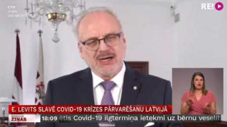 E. Levits slavē Covid-19 krīzes pārvarēšanu Latvijā
