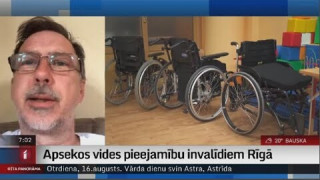 Apsekos vides pieejamību invalīdiem Rīgā