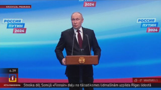 Putins "pārvēlēts" Krievijas prezidenta amatā