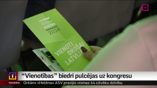 "Vienotības" biedri pulcējas uz kongresu