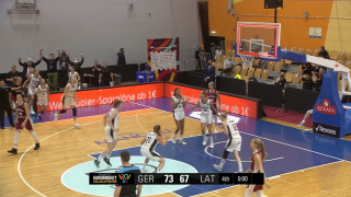 EČ atlases turnīrs basketbolā sievietēm. Latvija 67:73 Vācija