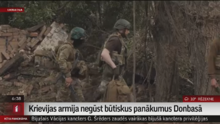 Krievijas armija negūst būtiskus panākumus Donbasā