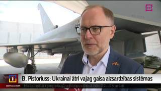 Pistoriuss: Ukrainai ātri vajag gaisa aizsardzības sistēmas